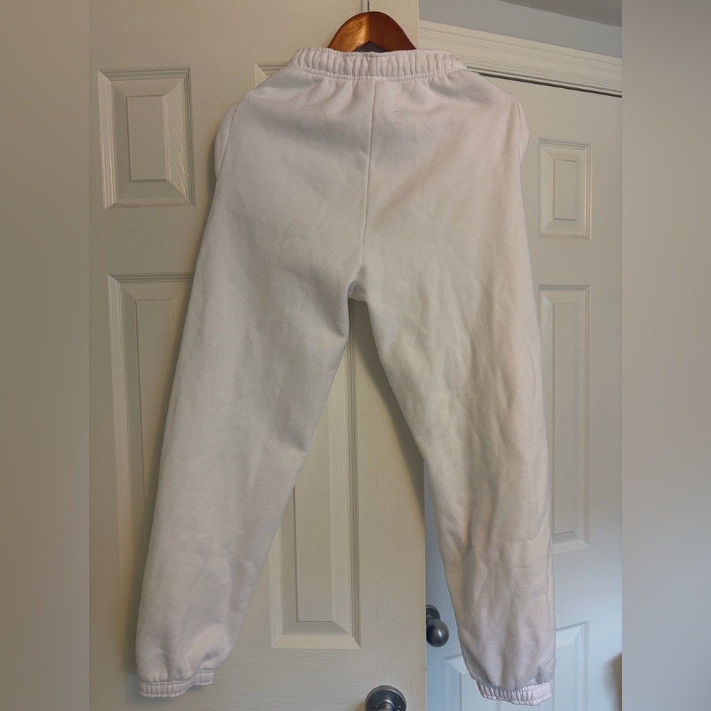 Aritzia TNA White Drawstring Waist Sweetfleece Mega jogger 2XS - Picture 5 of 7